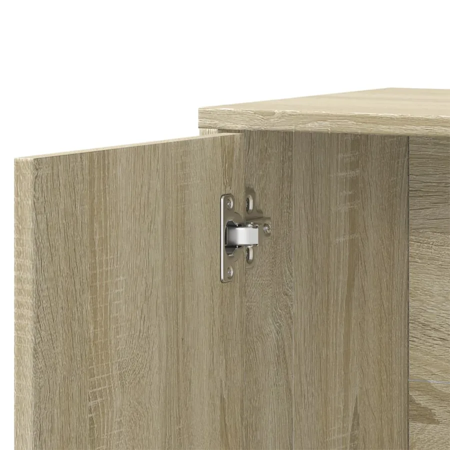 Buffet chêne sonoma 60x31x70 cm bois d'ingénierie - 8