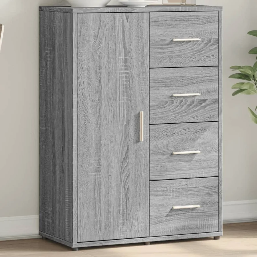 Buffet sonoma gris 60x31x84 cm bois d'ingénierie