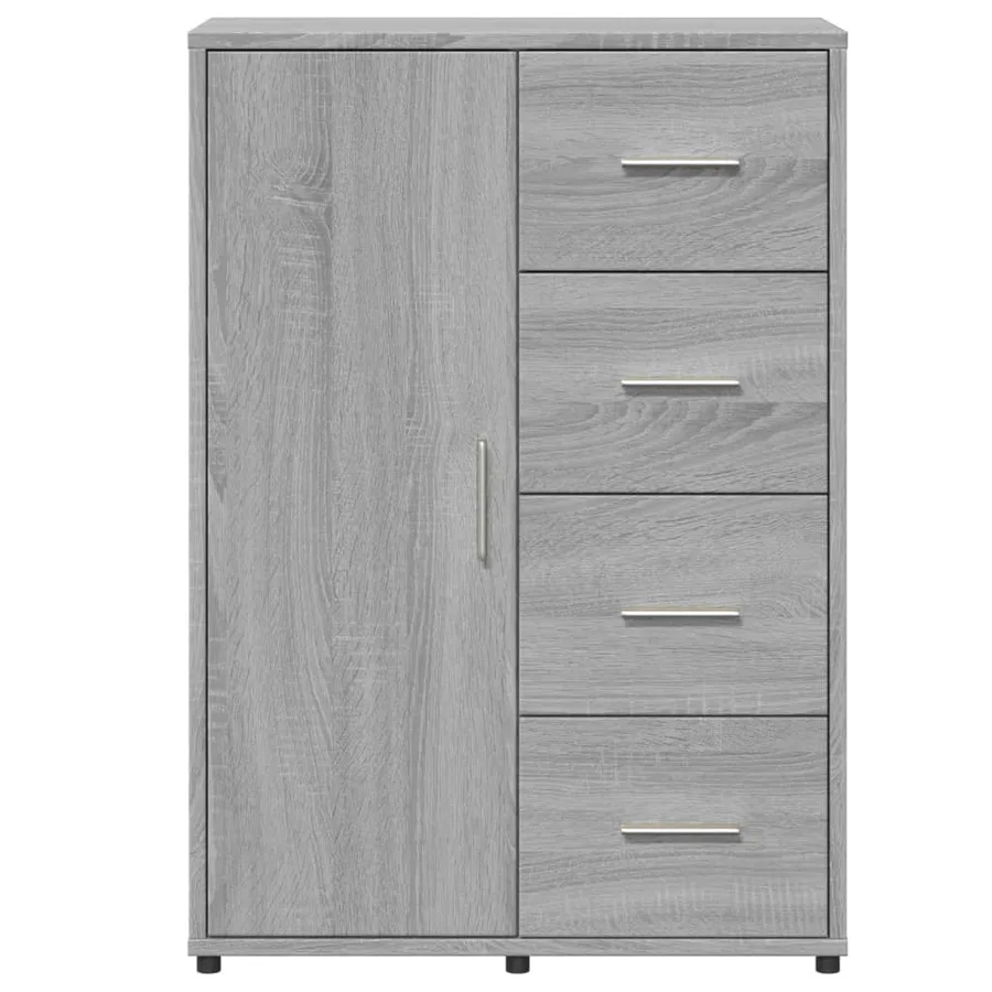 Buffet sonoma gris 60x31x84 cm bois d'ingénierie - 5