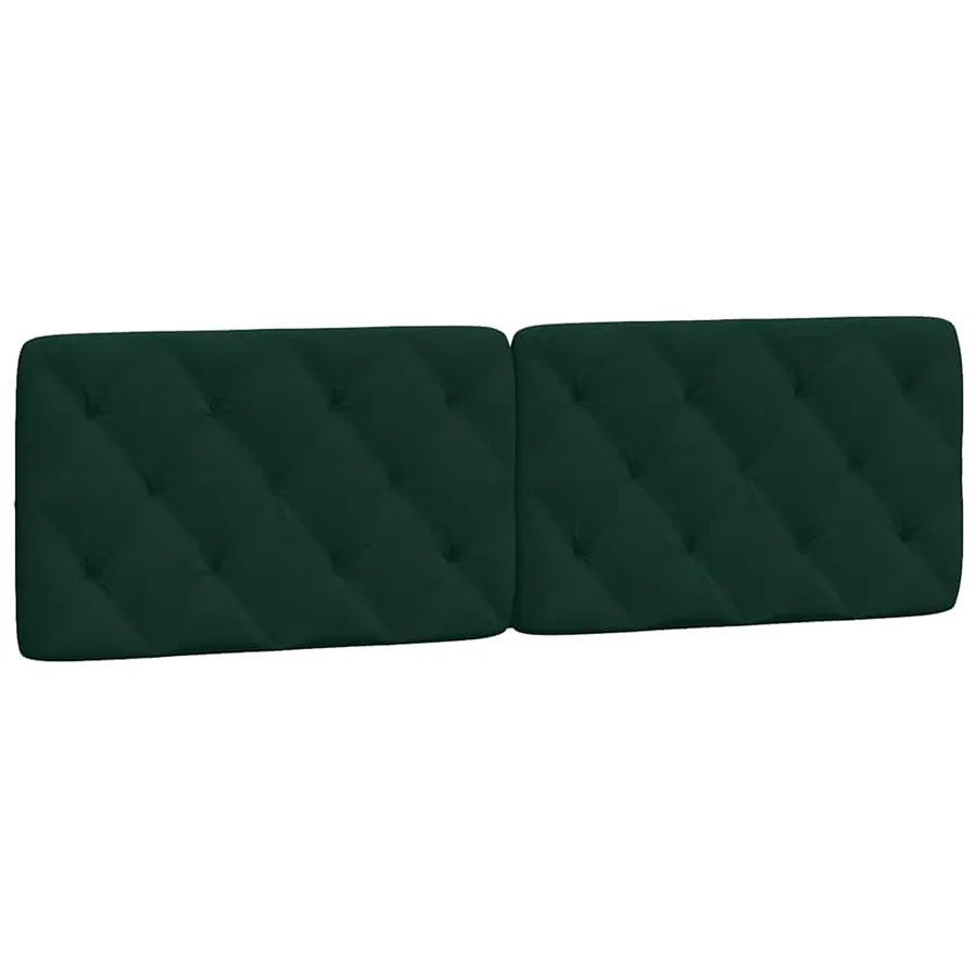 Lit avec matelas vert foncé 160x200 cm velours - 5