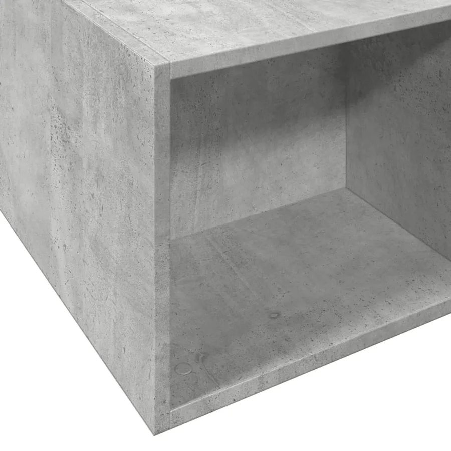 Cadre de lit sans matelas gris béton 150x200 cm - 7