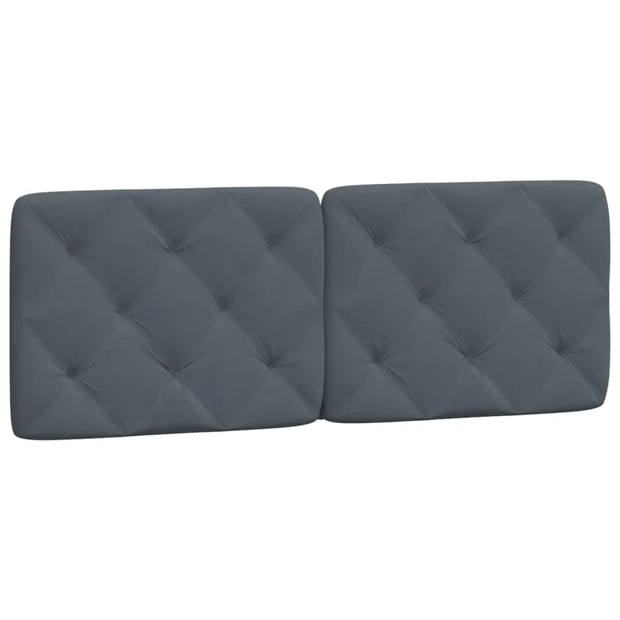 Lit avec matelas gris foncé 140x200 cm velours - 5