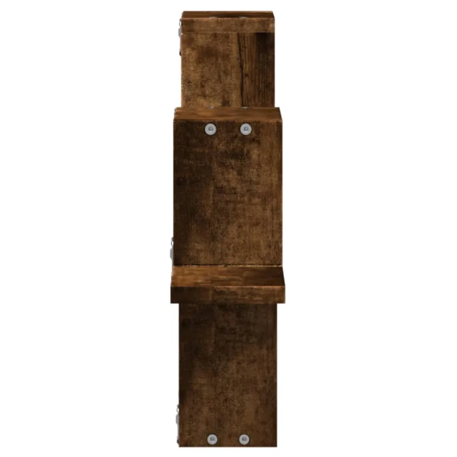 Étagère murale chêne fumé 104,5x10x43 cm bois d'ingénierie - 6