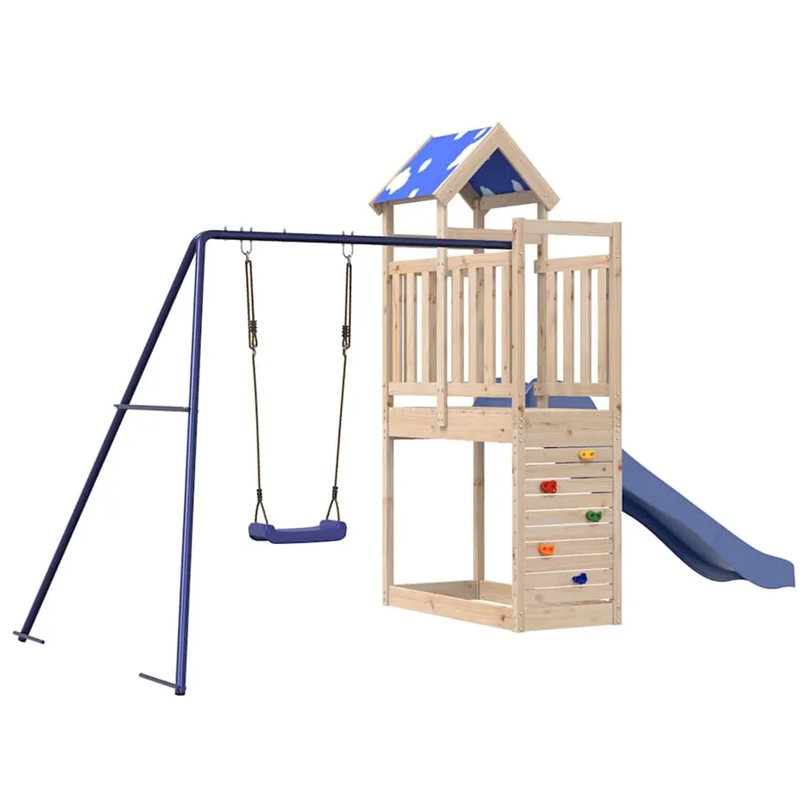 Aire de jeux d'extérieur bois de pin massif - 2