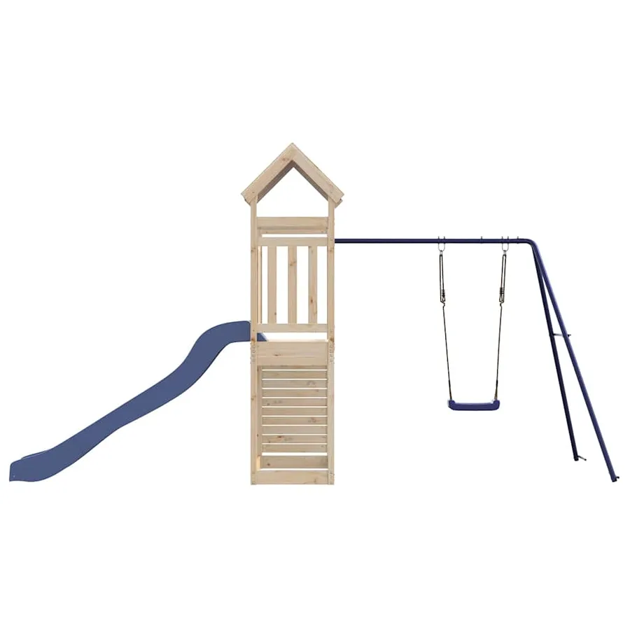 Aire de jeux d'extérieur bois de pin massif - 7