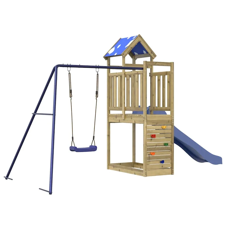 Aire de jeux d'extérieur bois de pin imprégné - 2
