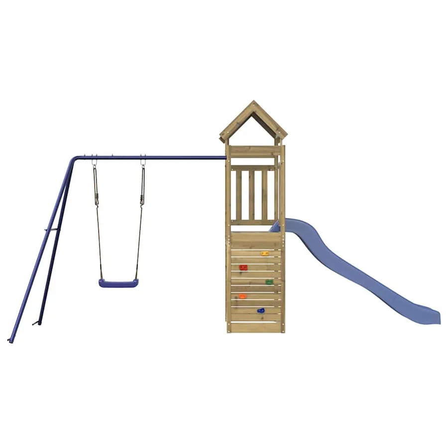 Aire de jeux d'extérieur bois de pin imprégné - 3