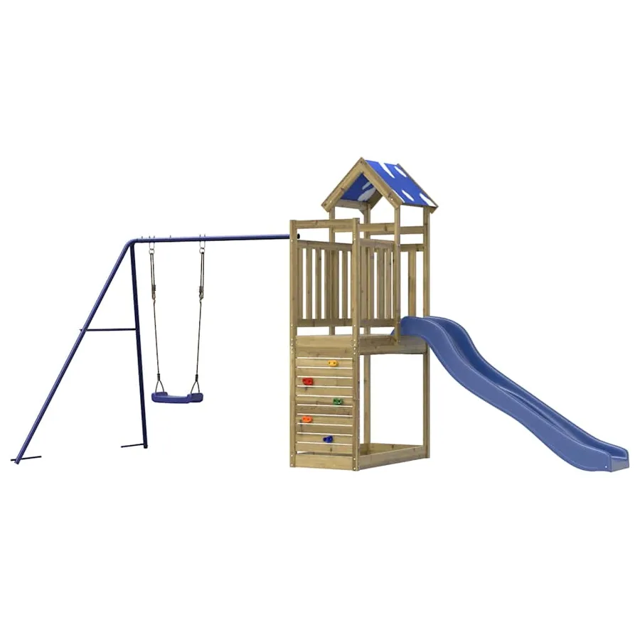 Aire de jeux d'extérieur bois de pin imprégné - 4