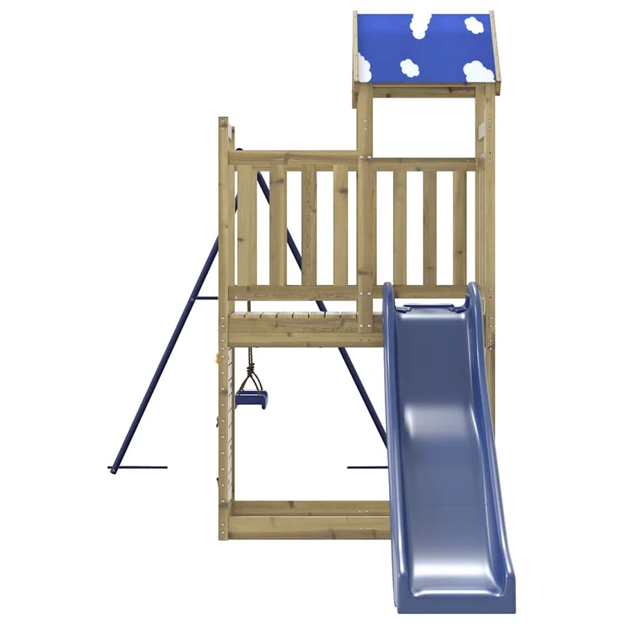 Aire de jeux d'extérieur bois de pin imprégné - 5