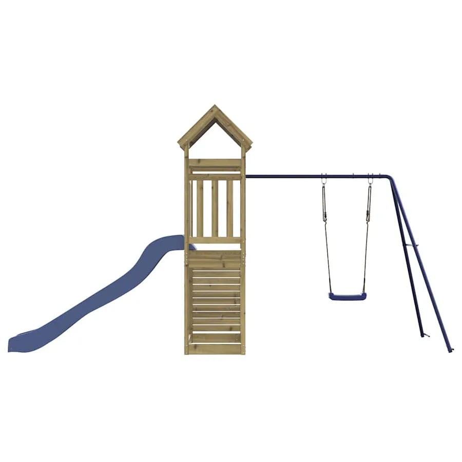 Aire de jeux d'extérieur bois de pin imprégné - 7