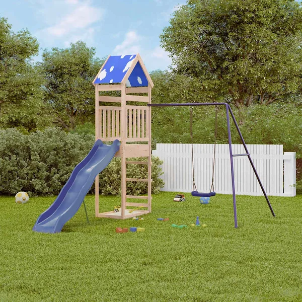 Aire de jeux d'extérieur bois de pin massif