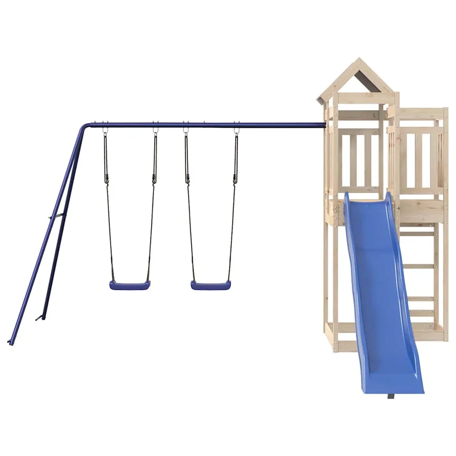 Aire de jeux d'extérieur bois de pin massif - 3