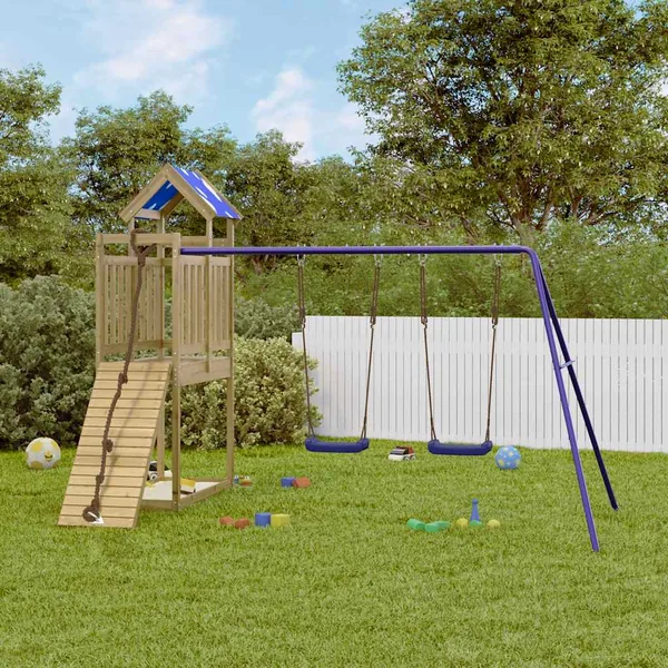 Aire de jeux d'extérieur bois de pin imprégné