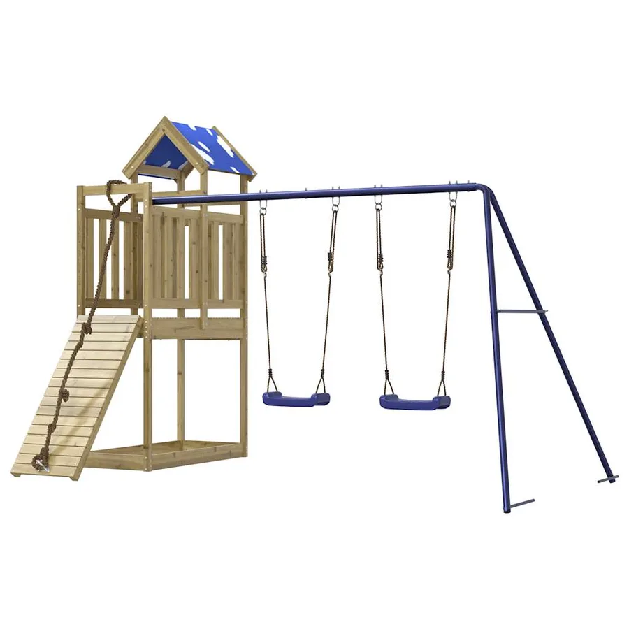 Aire de jeux d'extérieur bois de pin imprégné - 4