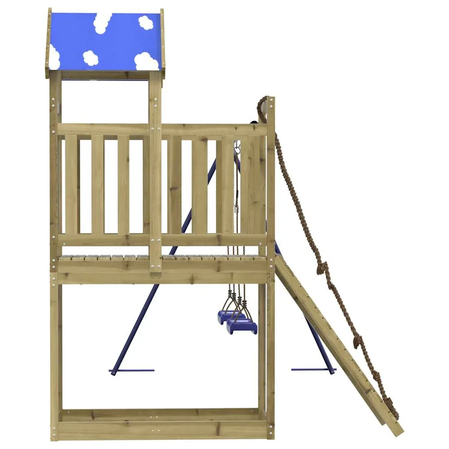 Aire de jeux d'extérieur bois de pin imprégné - 6