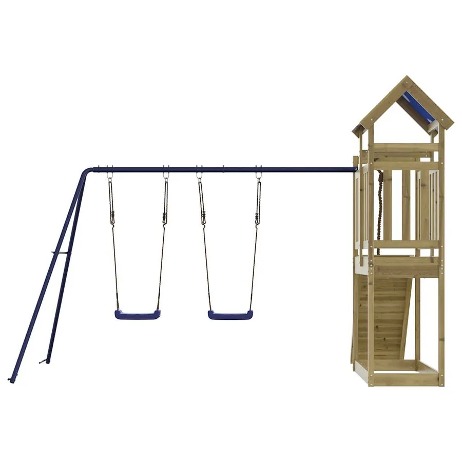 Aire de jeux d'extérieur bois de pin imprégné - 7