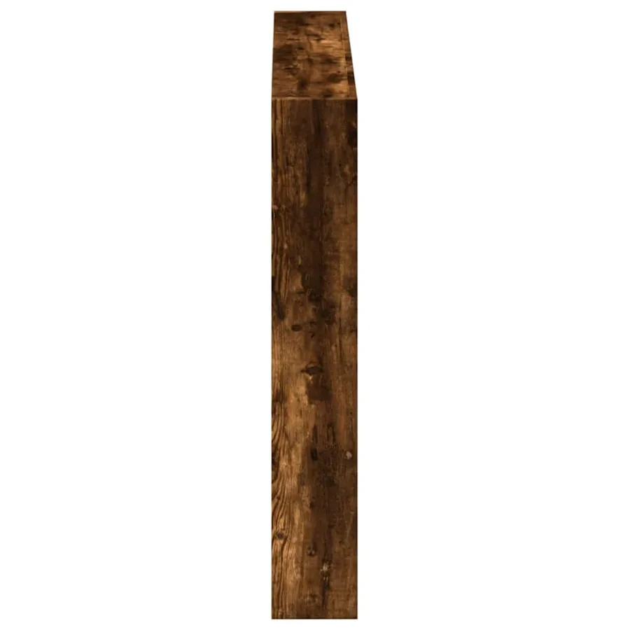 Armoire tête de lit avec LED chêne fumé 100x17x102 cm - 7