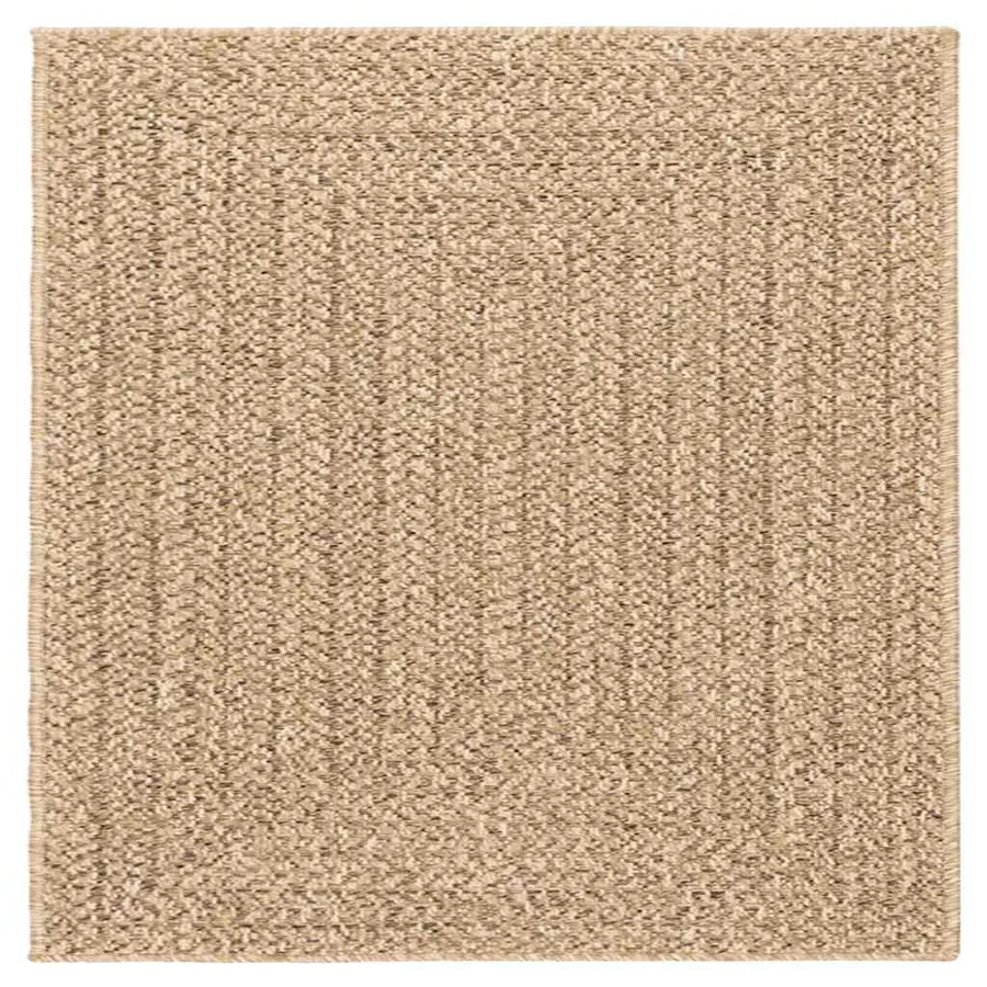 Tapis ZIZUR 200x200 cm aspect de jute intérieur et extérieur - 4