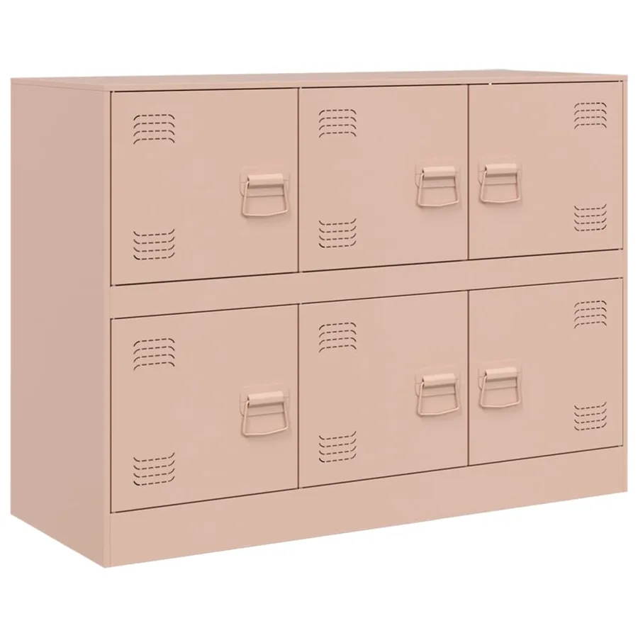 Buffet rose 99x39x73 cm acier - 2