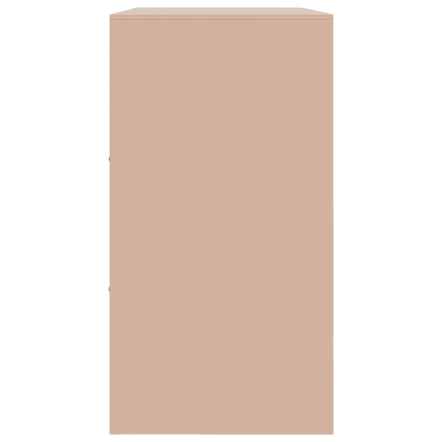 Buffet rose 99x39x73 cm acier - 8
