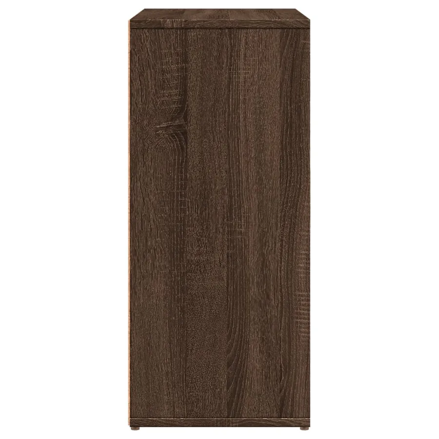 Buffet chêne marron 60x31x70 cm bois d'ingénierie - 6