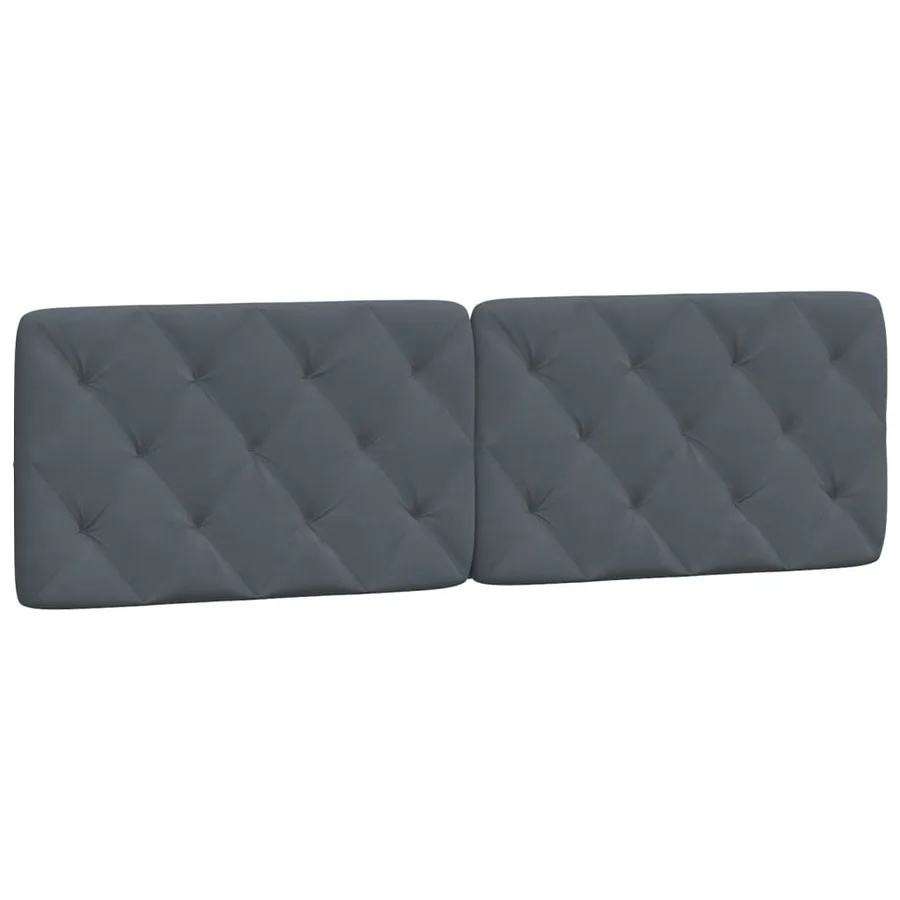 Lit avec matelas gris foncé 160x200 cm velours - 5
