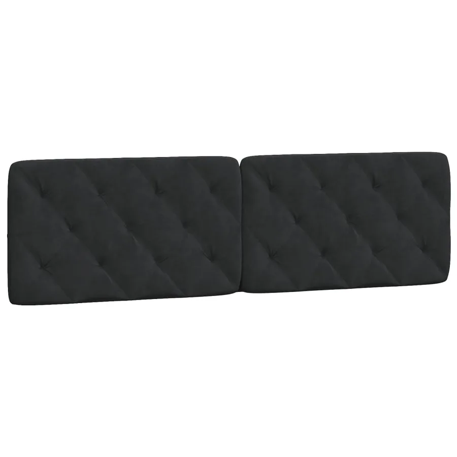 Cadre de lit avec LED sans matelas noir 180x200 cm velours - 9