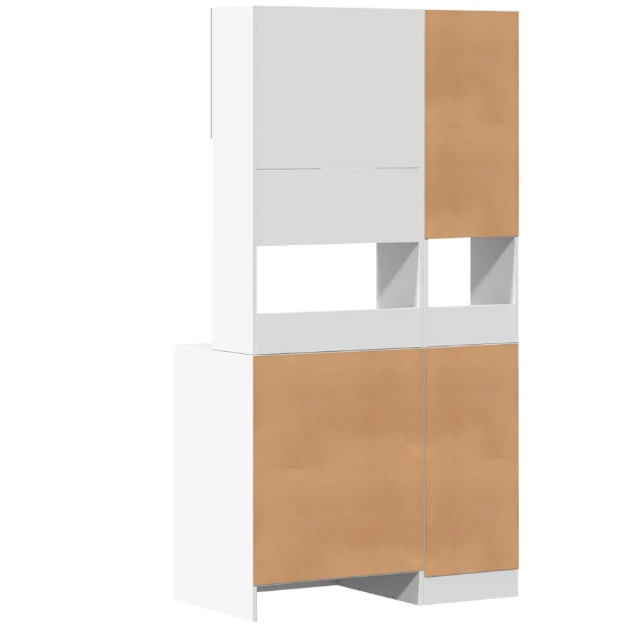 Armoire de cuisine blanc 95x50x180 cm bois d'ingénierie - 6