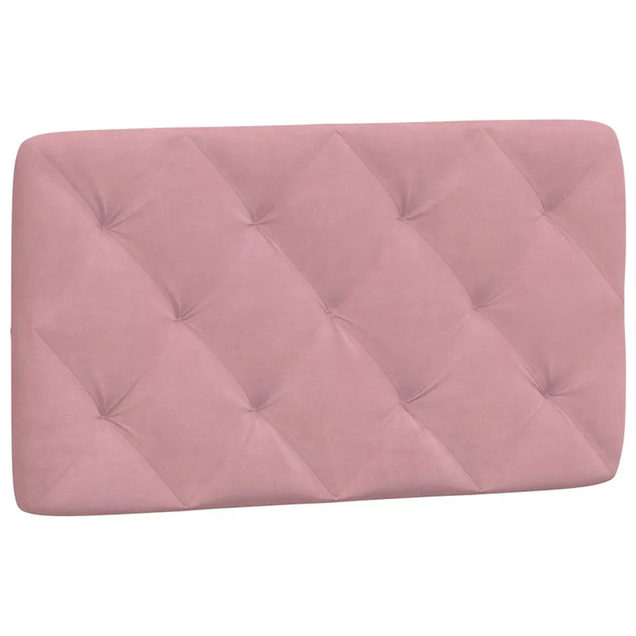 Cadre de lit sans matelas rose 80x200 cm velours - 8