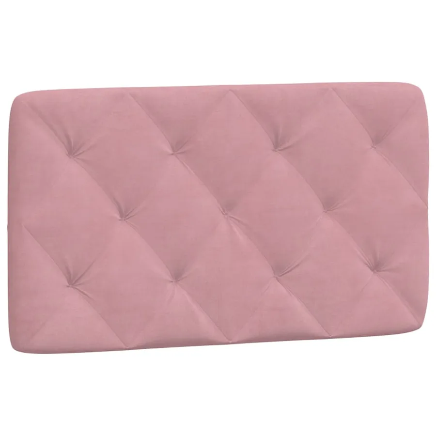 Lit avec matelas rose 80x200 cm velours - 5
