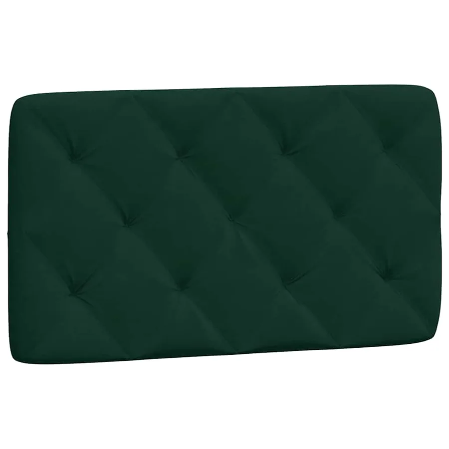 Lit avec matelas vert foncé 80x200 cm velours - 5