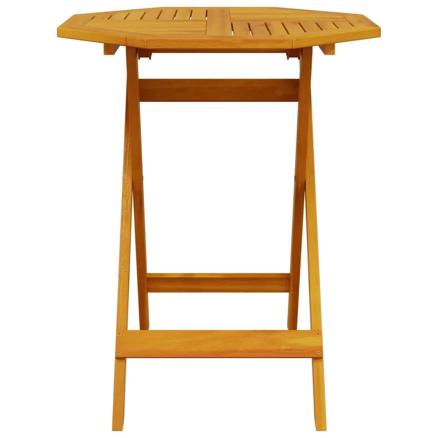 Ensemble de bistro pliable 3 pcs bois d'acacia solide - 4