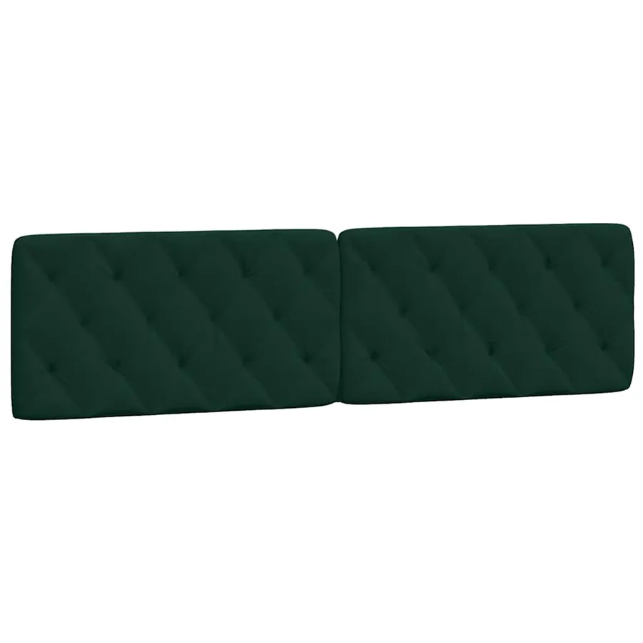 Cadre de lit avec LED sans matelas vert foncé 200x200 cm velours - 9