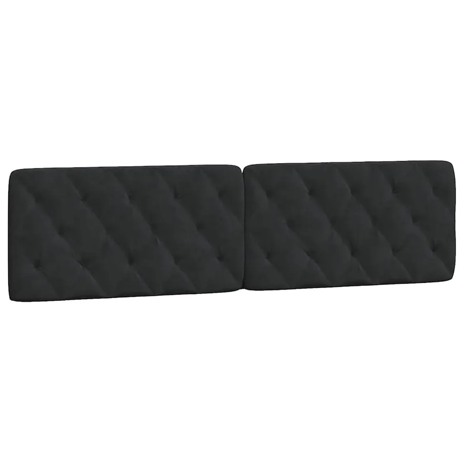 Cadre de lit sans matelas noir 200x200 cm velours - 8