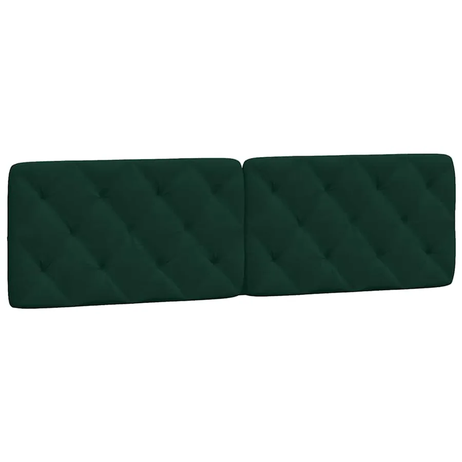 Lit avec matelas vert foncé 180x200 cm velours - 5