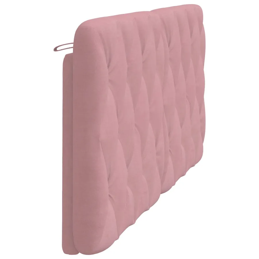 Coussin de tête de lit rose 180 cm velours - 6