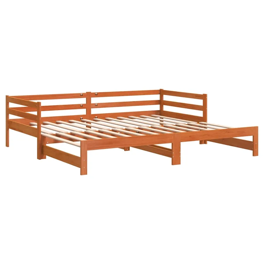 Lit de jour et lit gigogne sans matelas 90x190 cm bois massif - 3