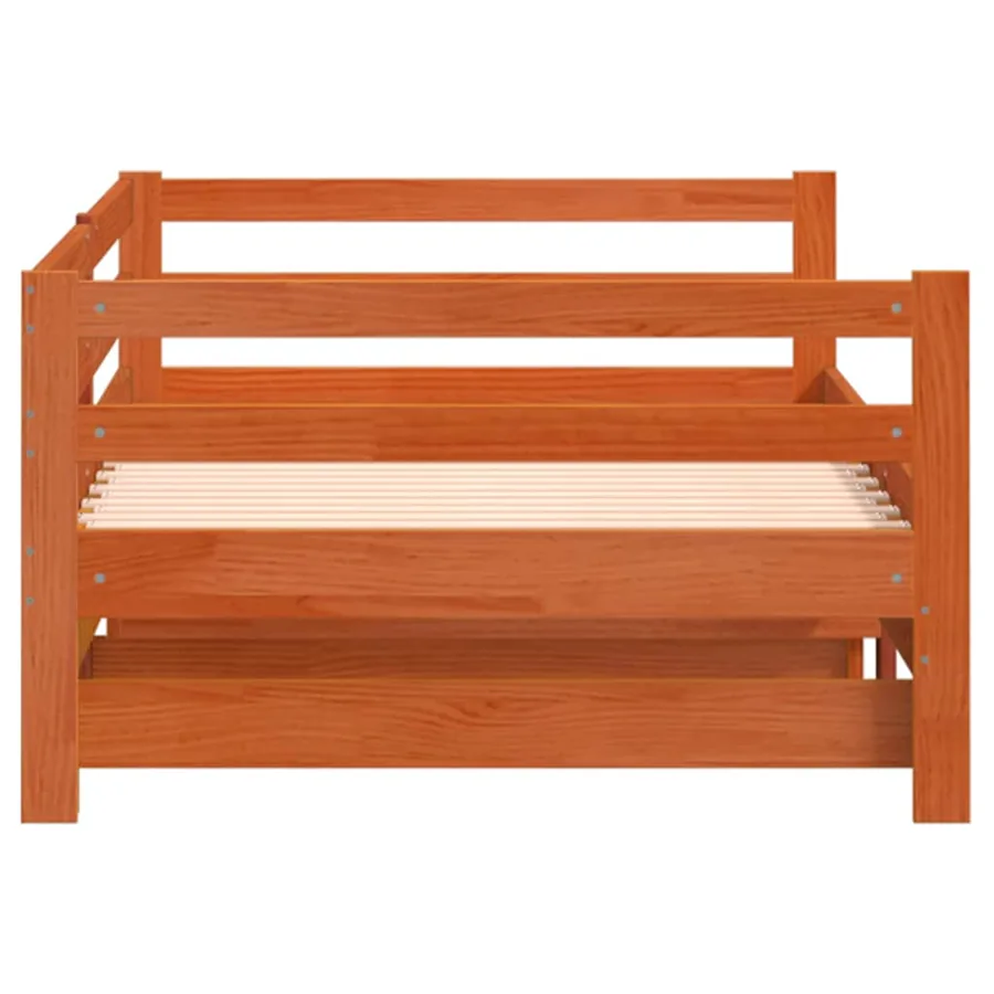 Lit de jour et lit gigogne sans matelas 90x190 cm bois massif - 8
