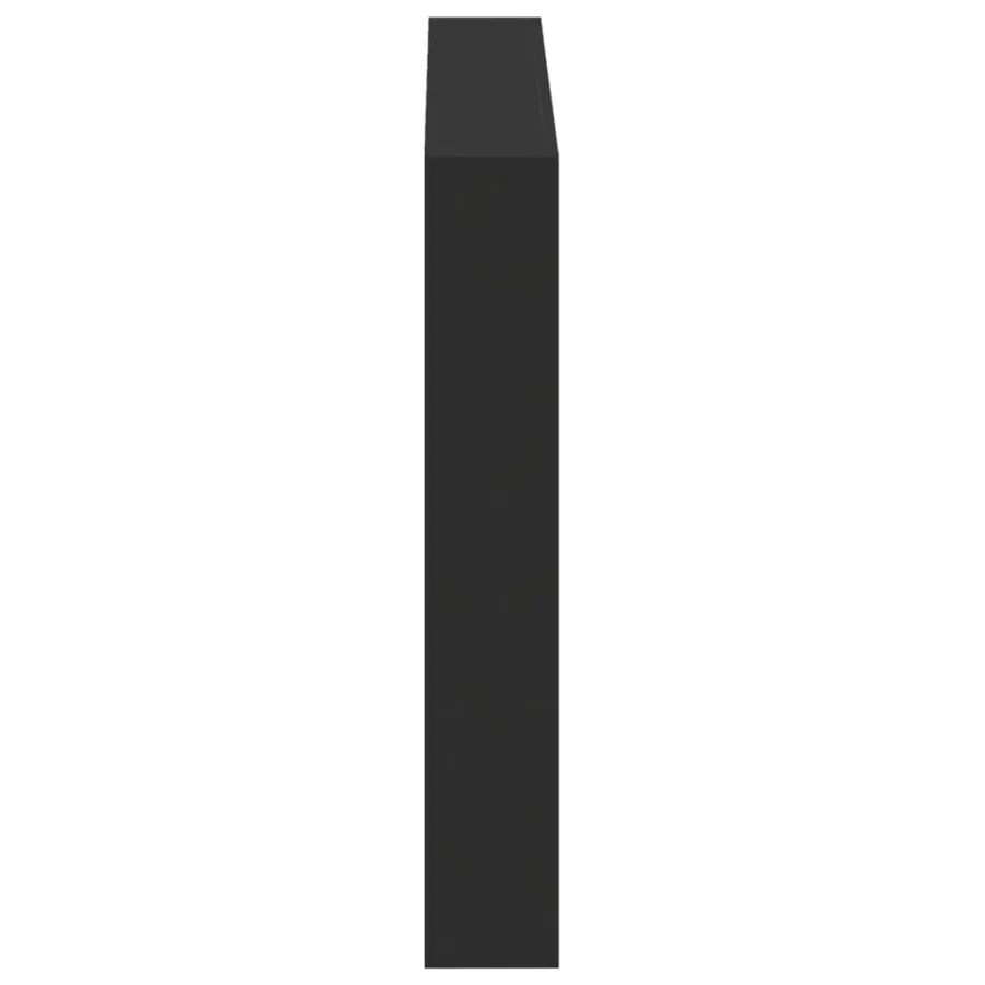 Armoire tête de lit avec LED noir 120x17x102 cm - 7