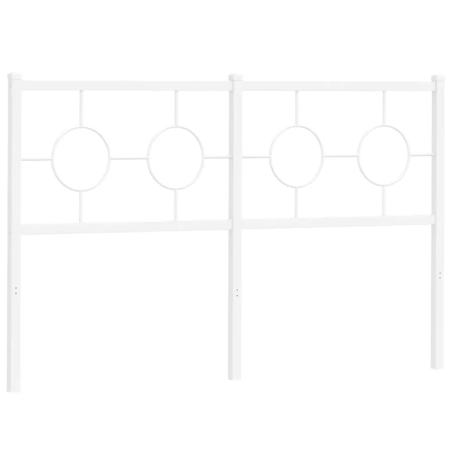 Tête de lit de remplacement métal blanc 140 cm - 2