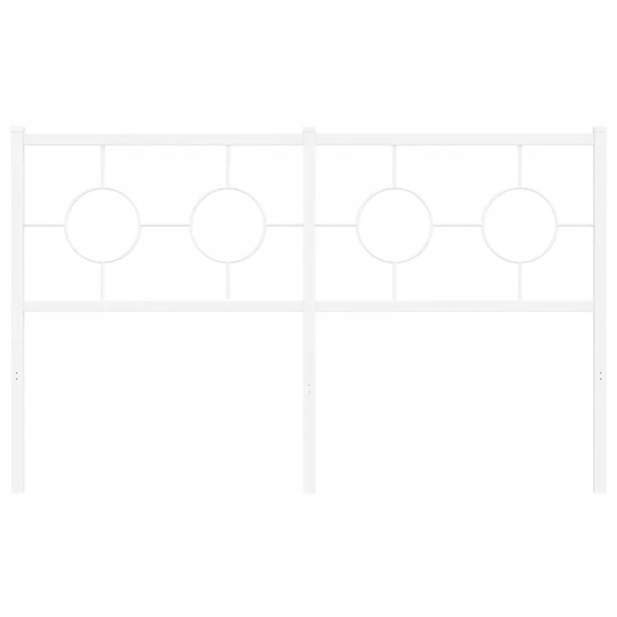 Tête de lit de remplacement métal blanc 140 cm - 3