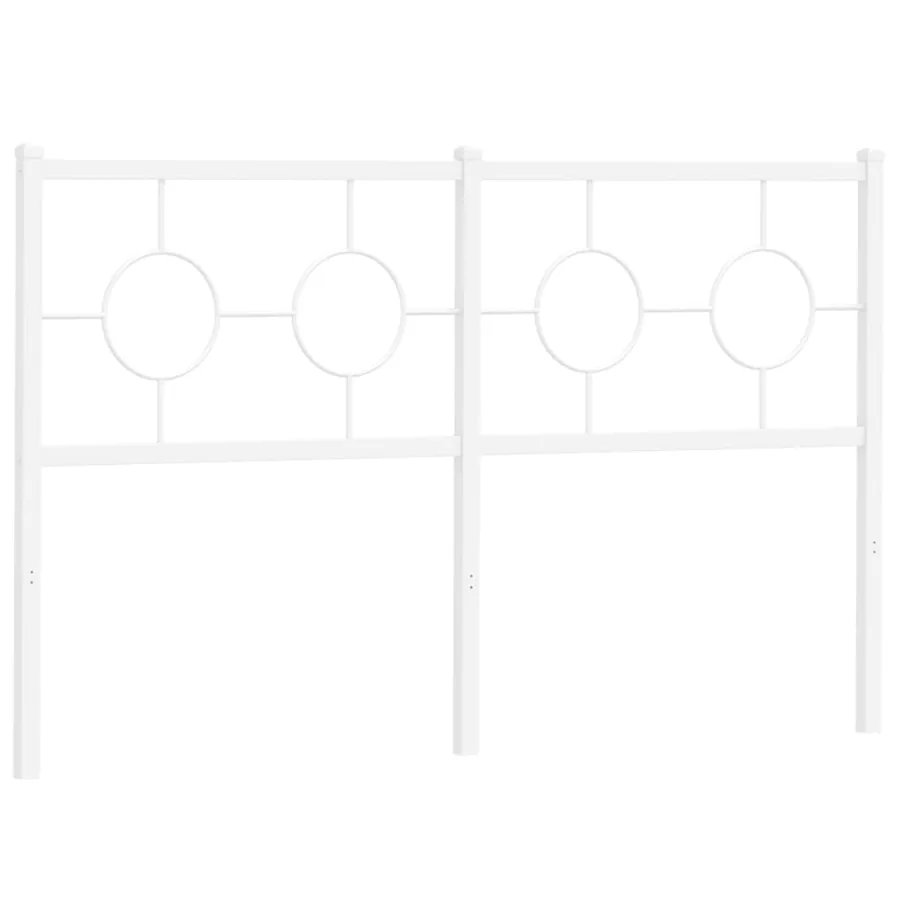 Tête de lit de remplacement métal blanc 140 cm - 4