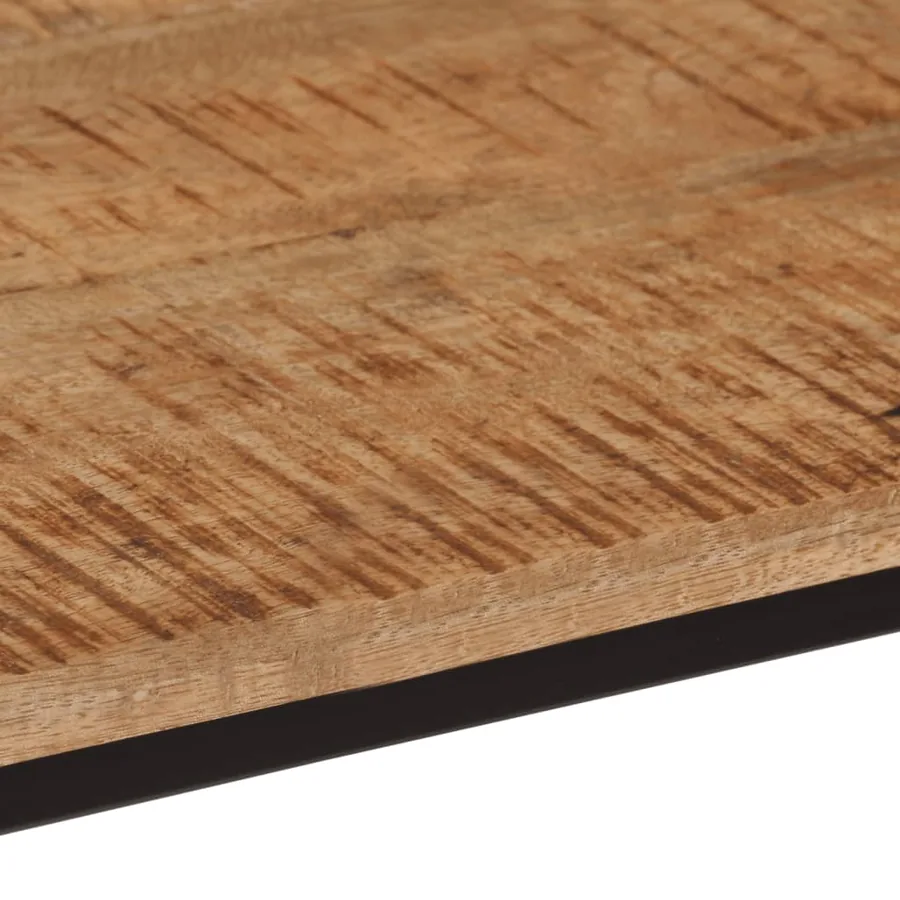 Table console 80x30x74 cm bois massif de manguier et fer - 5