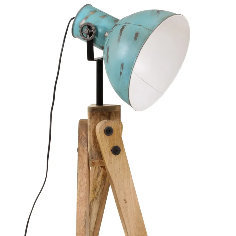 Lampadaire 25 W bleu délavé 45x45x120 cm E27 - 7