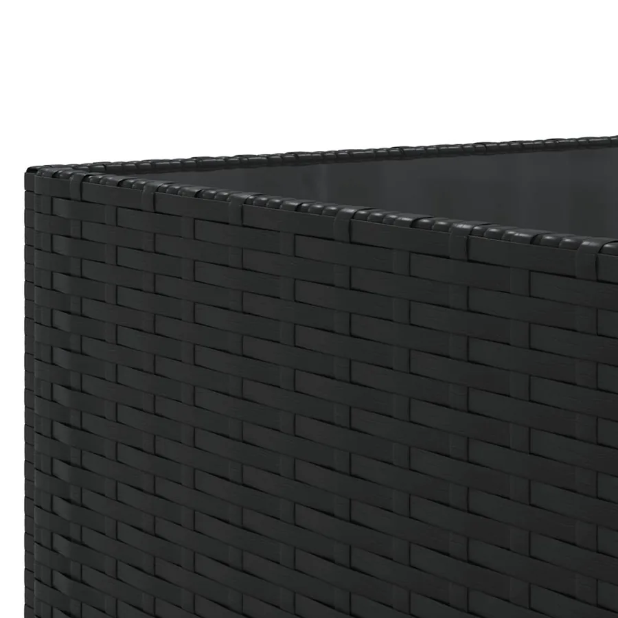 Salon de jardin 7 pcs avec coussins Noir Résine tressée 63 x 63 x 57,5 cm - 49,5 kg - 9