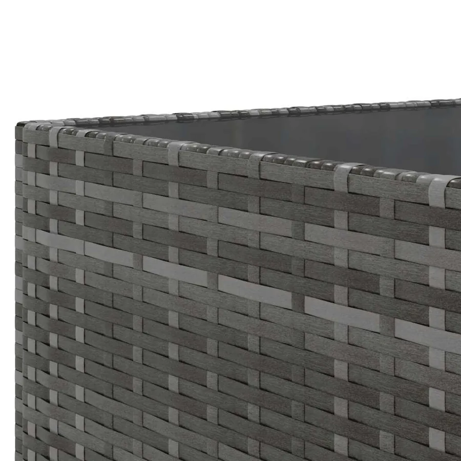 Salon de jardin 8 pcs avec coussins Gris Résine tressée - 7