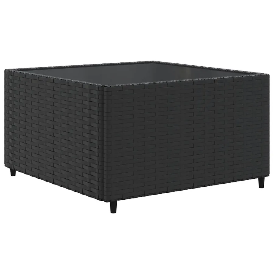 Salon de jardin 7 pcs avec coussins Noir Résine tressée 63 x 63 x 57,5 cm - 46,9 kg - 6