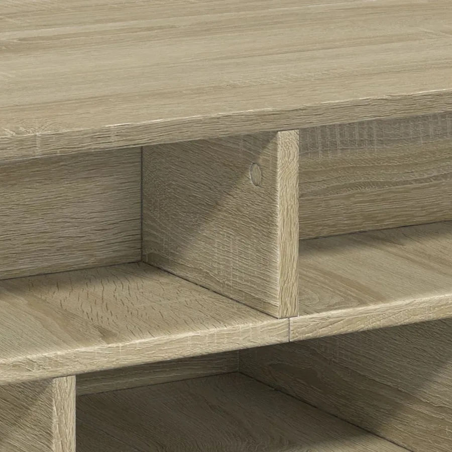 Table basse chêne sonoma 70x70x29 cm bois d'ingénierie - 8