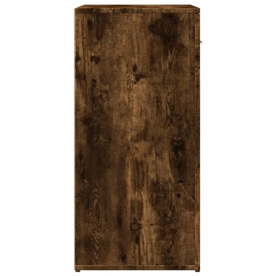 Buffet chêne fumé 79x38x80 cm bois d'ingénierie - 6
