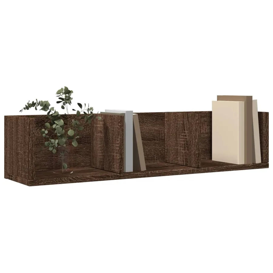 Armoires murales 2pcs chêne marron 75x18x16,5cm bois ingénierie - 4